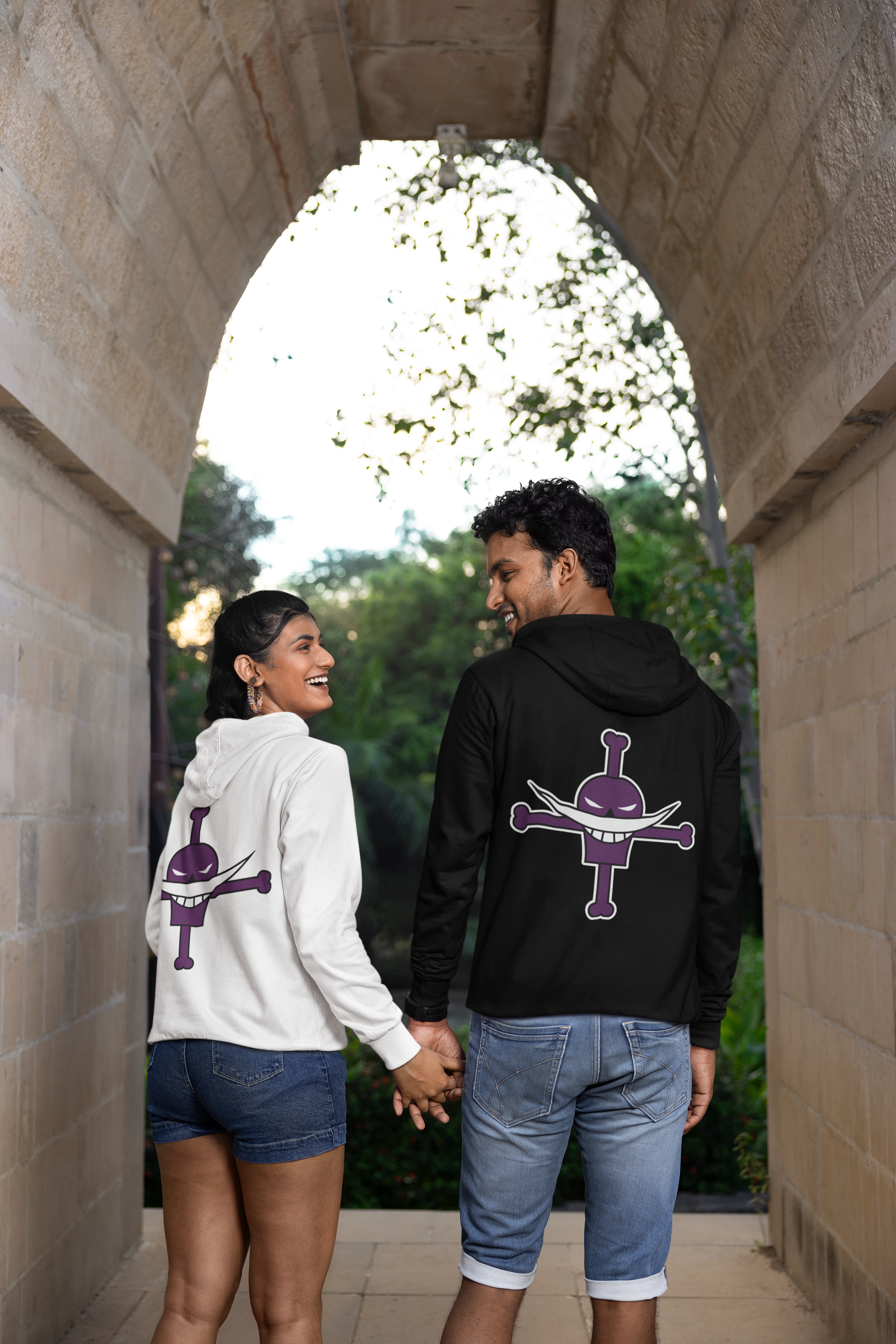 One Piece-White Beard Pirates-Unisex Zip Hoodie