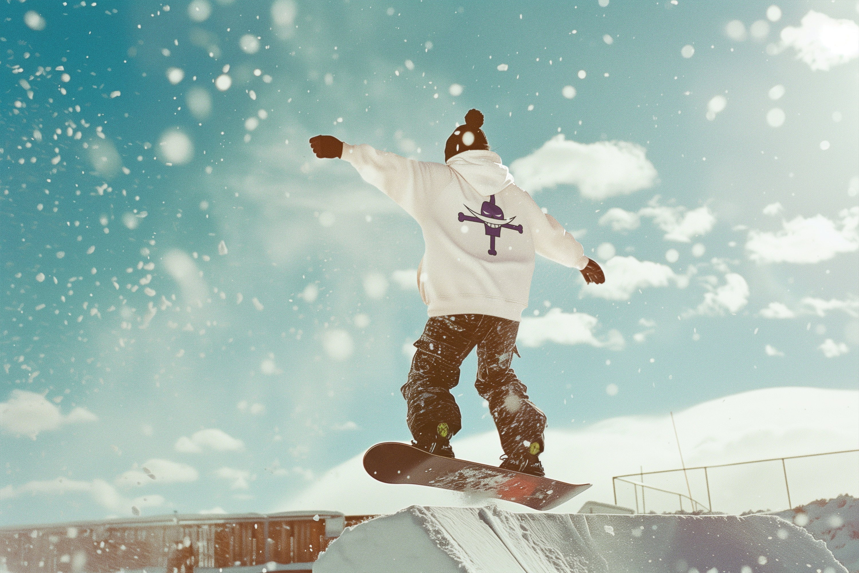 One Piece-White Beard Pirates-Unisex Zip Hoodie