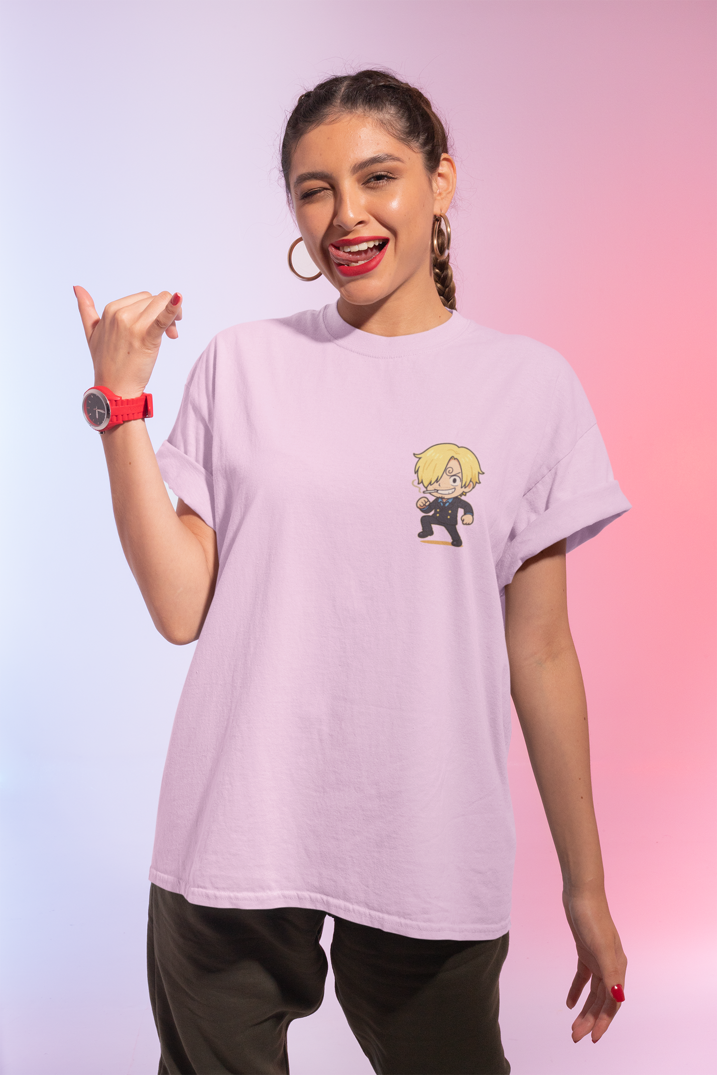 Sanji-Chibi-Unisex Oversized Classic T-Shirt