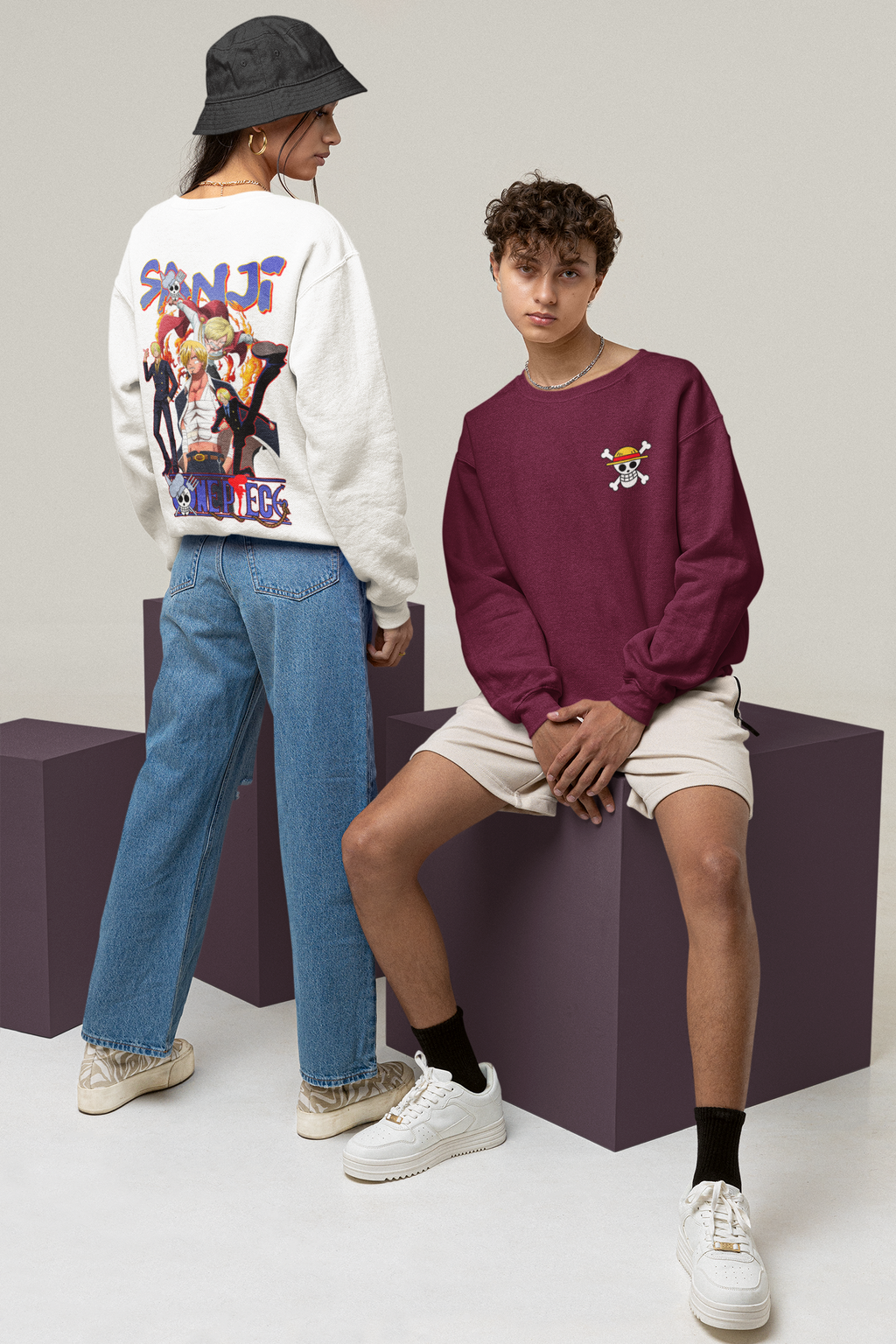 One Piece-Sanji-Men's Full Sleeve T-Shirt